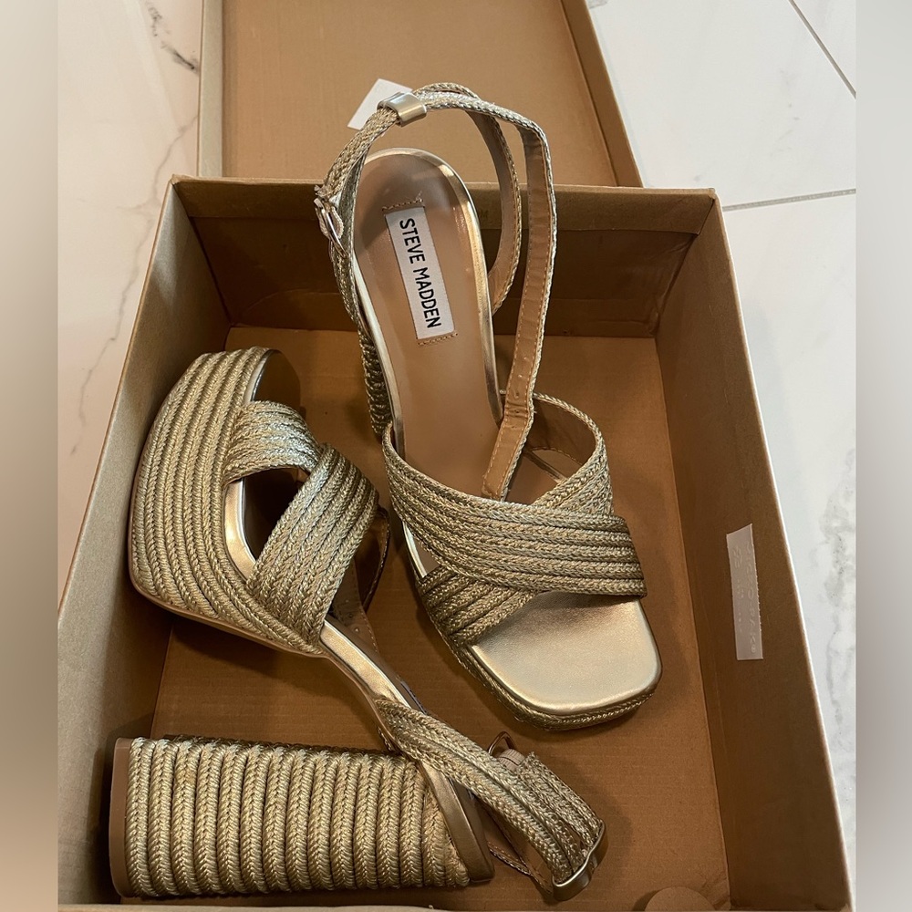 Gold heels